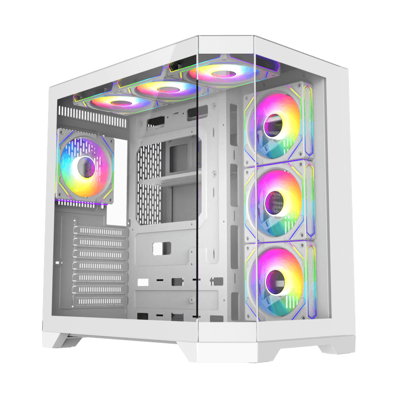 GAMEMAX HYPE-A White ATX ARGB GAMING CASE GAMEMAX HYPE-A White ATX ARGB GAMING CASE